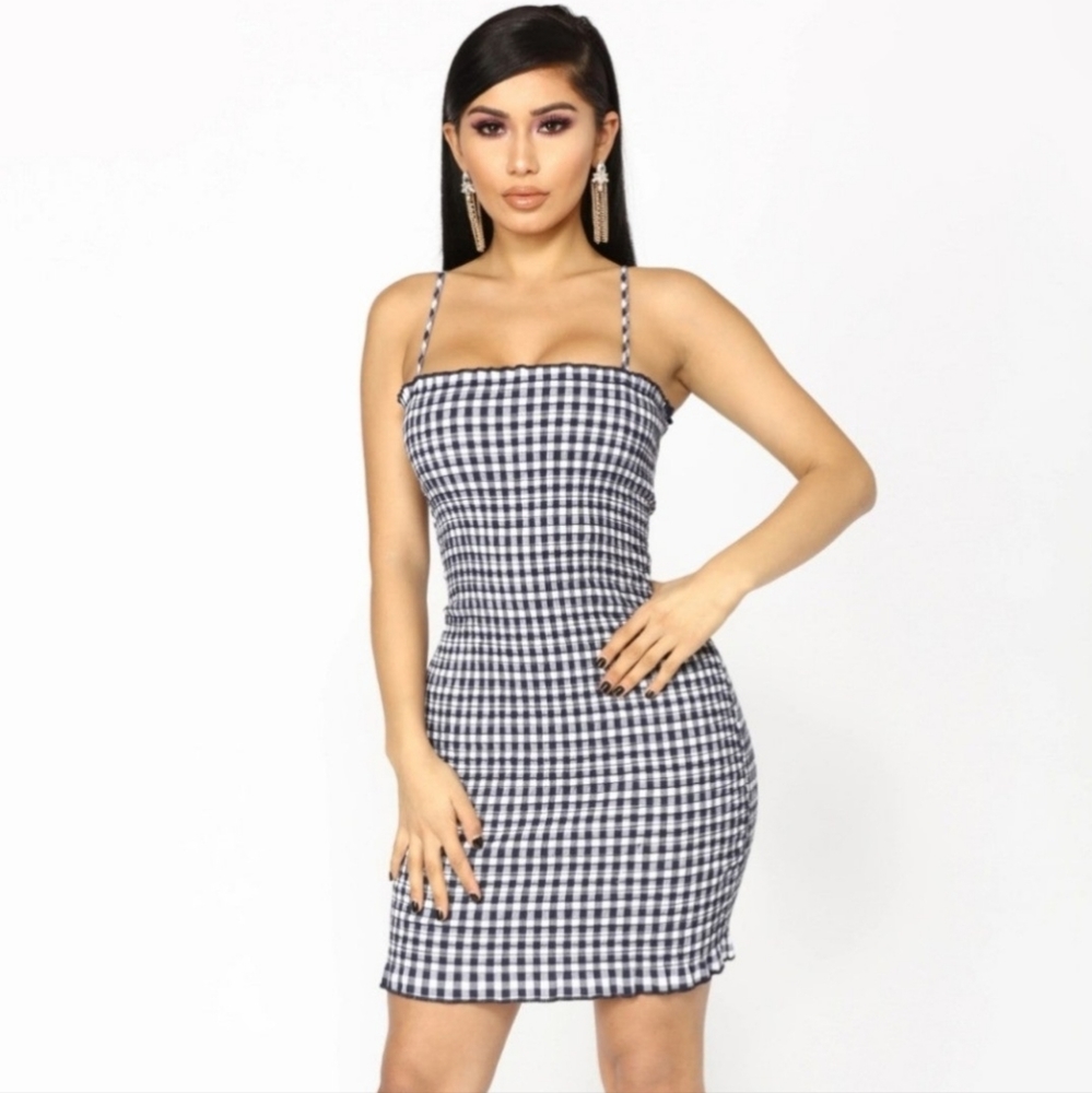 Fashion Nova Gingham Dress